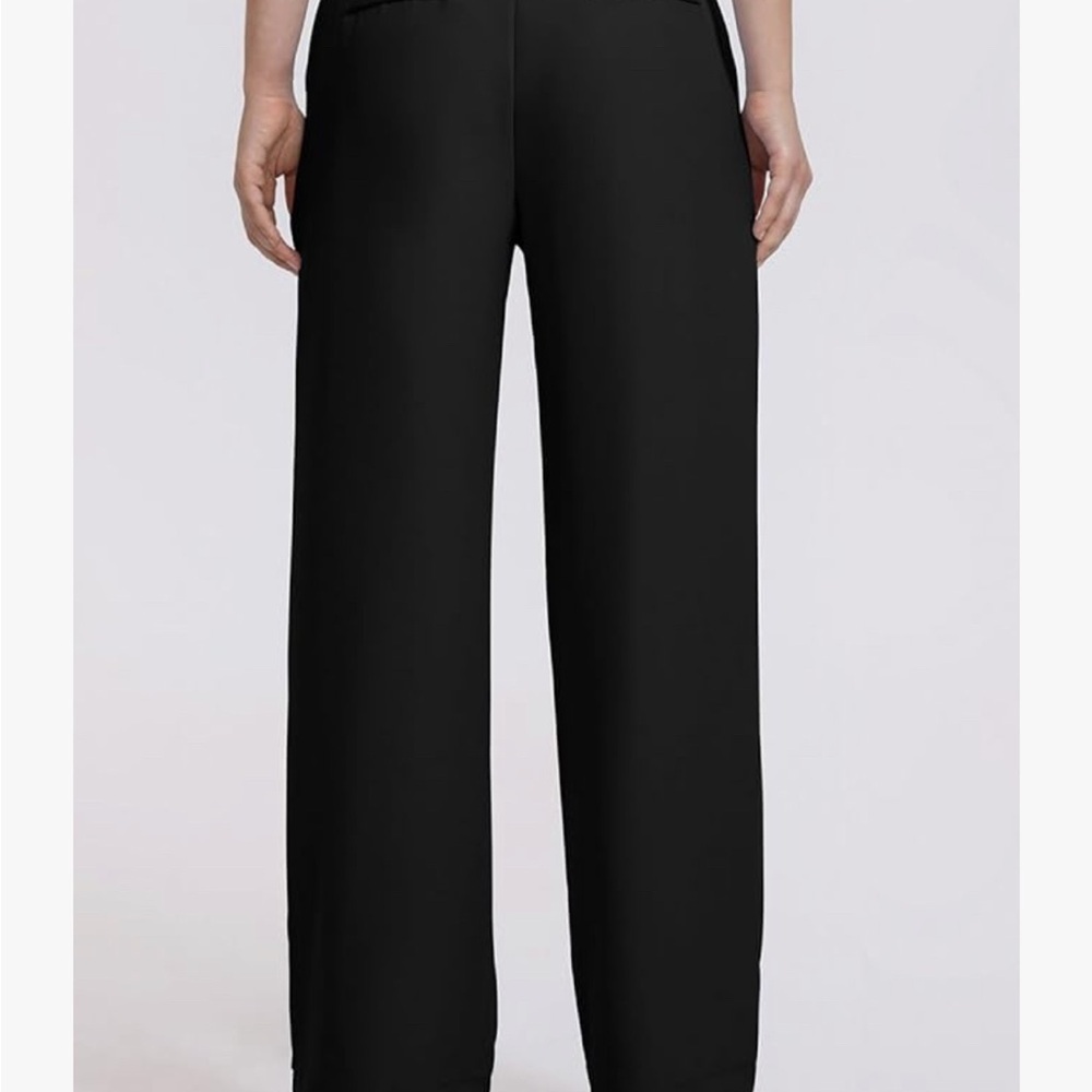 NWT High Waisted Wide Leg Black Dress Pants - Picture 4 of 16
